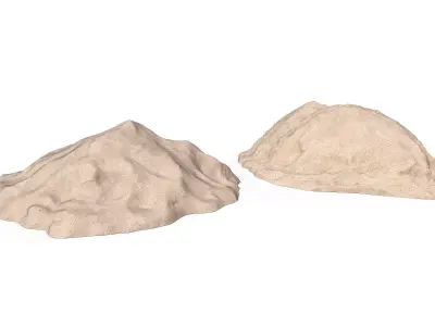 Pile of sand Low-poly 3D model purchase