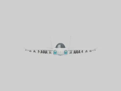 Flying Car Model 1 Low-poly 3D model