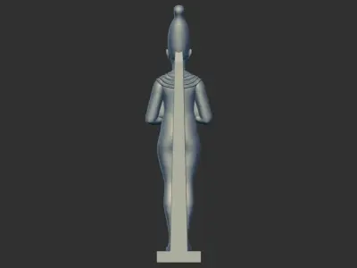 Statue of Egyptian pharaoh 3d printable model 3D print model