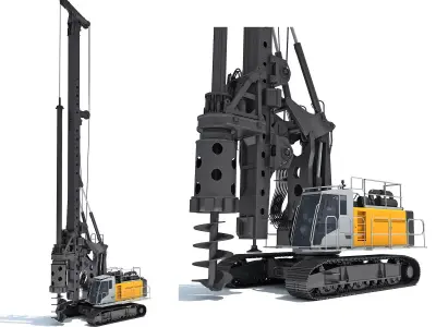 Rotary Drilling Rig 3D model buy