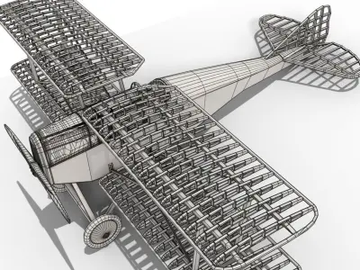 Old airplane 3D model