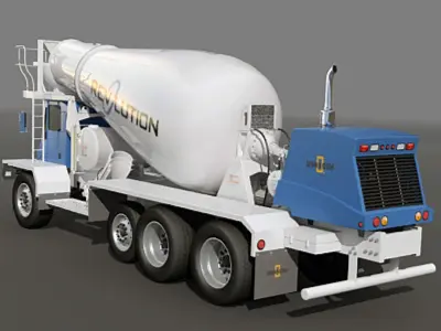 FRONT DISCHARGE MIXER 3D model