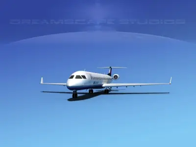 Bombardier CRJ900 Ibex 3D model