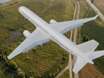 Boeing 757-200 Animated Realistic Jet Airliner Plane 3D model 3D model