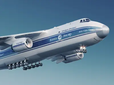 Antonov AN-124 3D model purchase