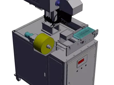 Label automatic laser engraving equipment 3D model