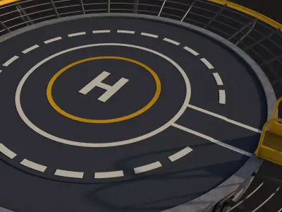 Helipad 3D model purchase