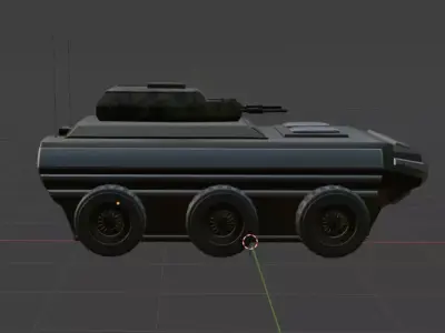 Armored personnel carrier Free 3D model