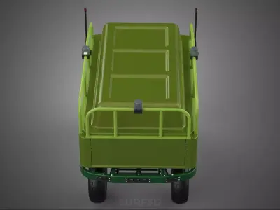 UGV ROBOT MILITARY ARMY UNMANNED GROUND VEHICLE CART CARRIER BOT 3D model
