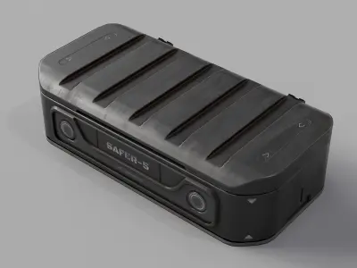 Sci-fi Military Weapon Crate PBR  Low-poly 3D model