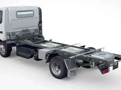 Hino 616 Hybrid Chassis 2020 Low-poly 3D model