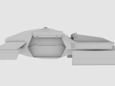 Flying Car Sci-fi 3D model