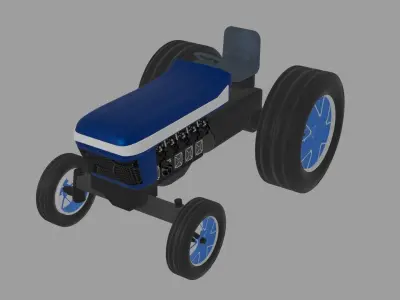 TRACTOR Low-poly 3D model buy