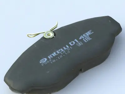 Brake Pads Low Low-poly 3D model