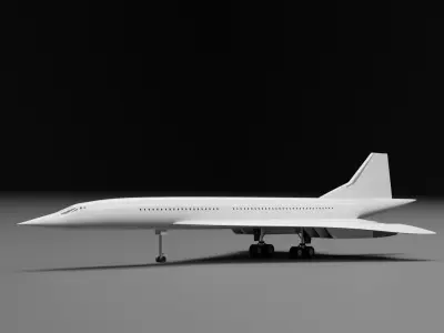 Concorde jet 3D model buy