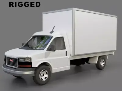 Gmc Savana Cutaway Free low-poly 3D model