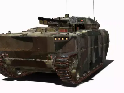 IFV  Borsuk Low-poly 3D model