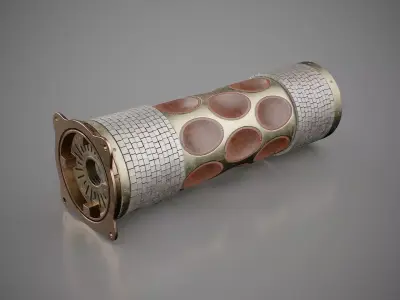 Warhead of an iranian Shahed-136 Kamikaze Drone Geranium-2 Low-poly 3D model