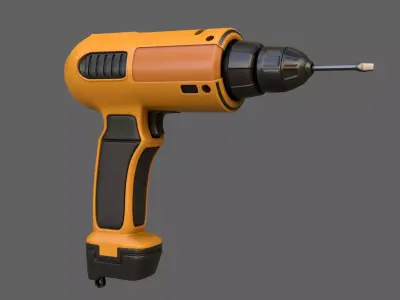 SubD - Stylized Drill 3D model