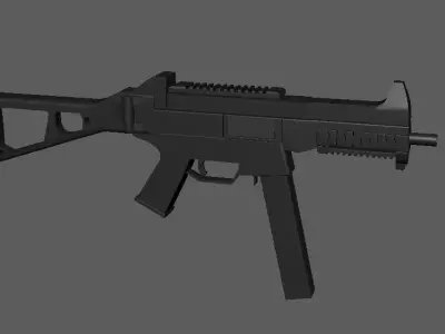UMP9 - SubMachineGun Lowpoly Free 3D model