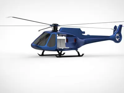 Helicopter 3D model 16