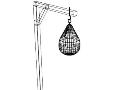 Martial-Art Training Equipment - Punching Ball 3D model