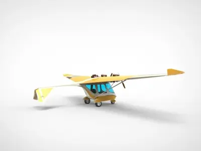 Ultraflight Lazair airplan 3D model