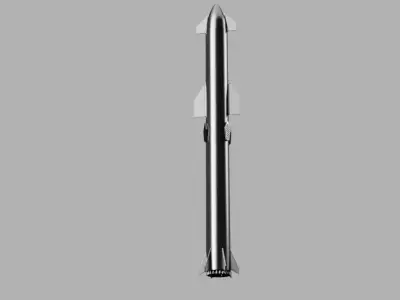 starship rocket launcher 3D print model