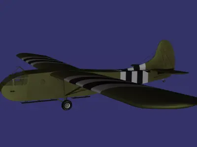 Waco CG 4 Hadrian Free low-poly 3D model