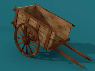 Old Wagon  3D model
