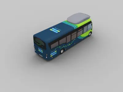 Arriva Electric Bus Low-poly 3D model