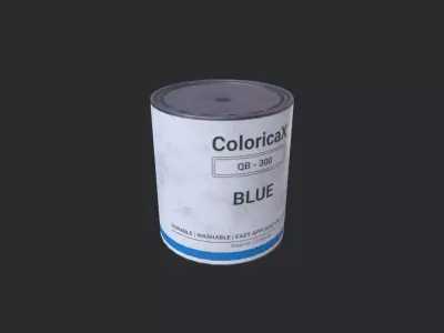 Paint Can Quart Low-poly 3D model