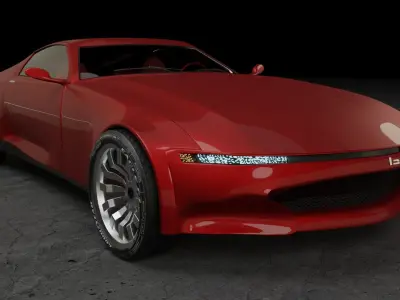 Ckill Car Concept Low-poly 3D model