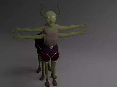 alien creature 3D model