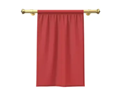 3d Flag 3D model Low-poly 3D model hanging 3D model