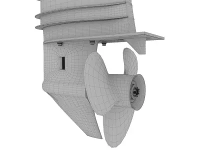 Outboard 60HP 3D model