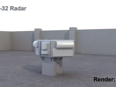 SLQ-32 Radar 3D model