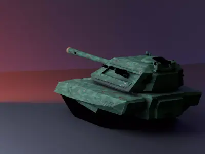 Tank Low-Poly Low-poly 3D model