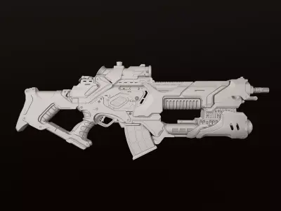 Zerstorer star wars ship in space Low-poly 3D model