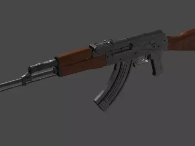Ak-47 ak - rifle Low-poly 3D model