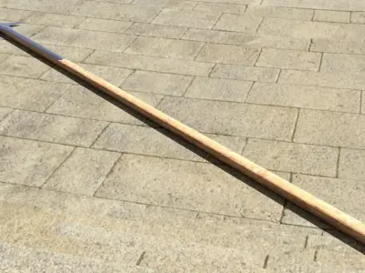 German Halberd Low-poly 3D model