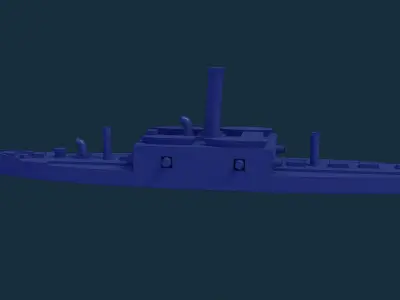 Brazilian Armored Corvette Marriz e Barros 3D print model