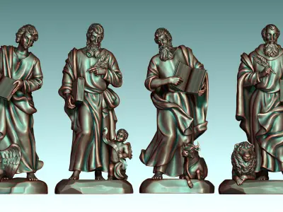 The Four Evangelist 3D model