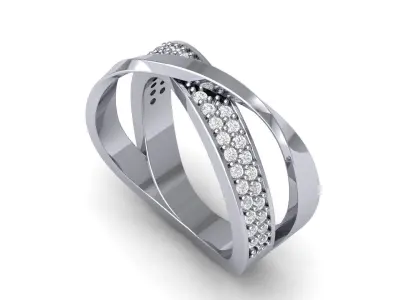 Infinity Wedding Band 3D print model get