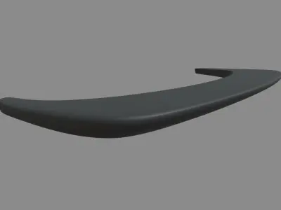 Car Spoiler 021 Low-poly 3D model