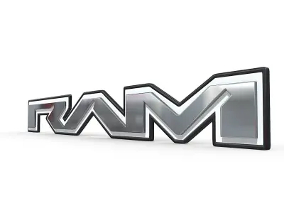 ram new logo 3D model