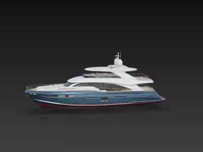 Modern Luxury Motor Yacht 3D print model