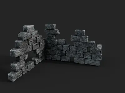Old Ruin 2 Low-poly 3D model