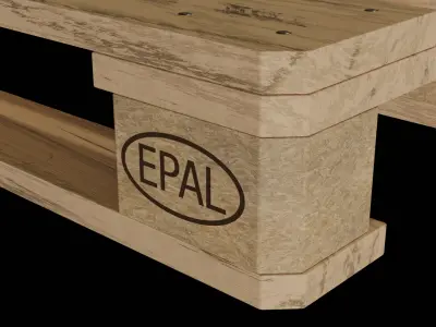 EURO Pallet Free 3D model