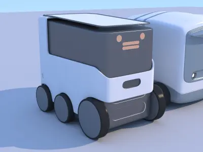 Logistics Delivery Robots 3D model
